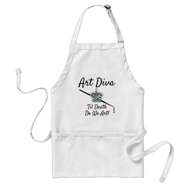 Tablier "ART Diva - ‘Til Death Do We Art’ - Adulte Apron (Devant)
