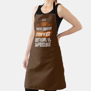 Tablier Art du mot café inspirant