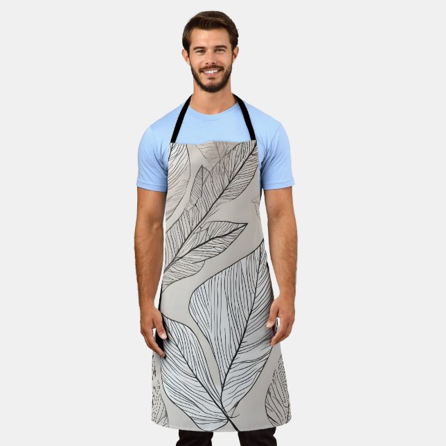 Tablier Art feuille Boho (Porté)