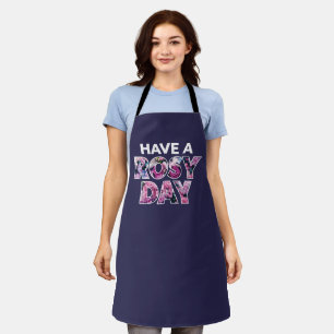Tablier Art Graphique "Ayez Une Journée Rosy"