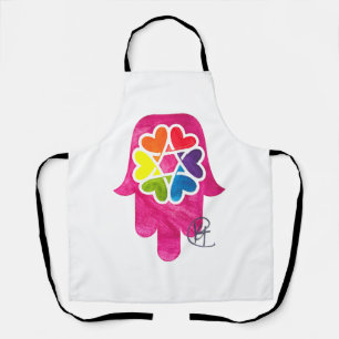 Tablier Art Hamsa Cœur d'étoiles