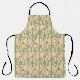 Tablier Art Nouveau, Retro Fond d'écran design.