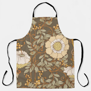 Tablier Art Nouveau : Vintage Floral Décoratif.