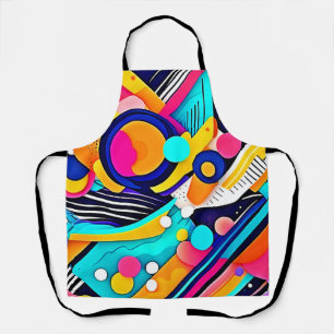 Tablier Art Pop Abstrait Vibrant