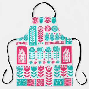 Tablier Art populaire scandinave : Vintage sans couture