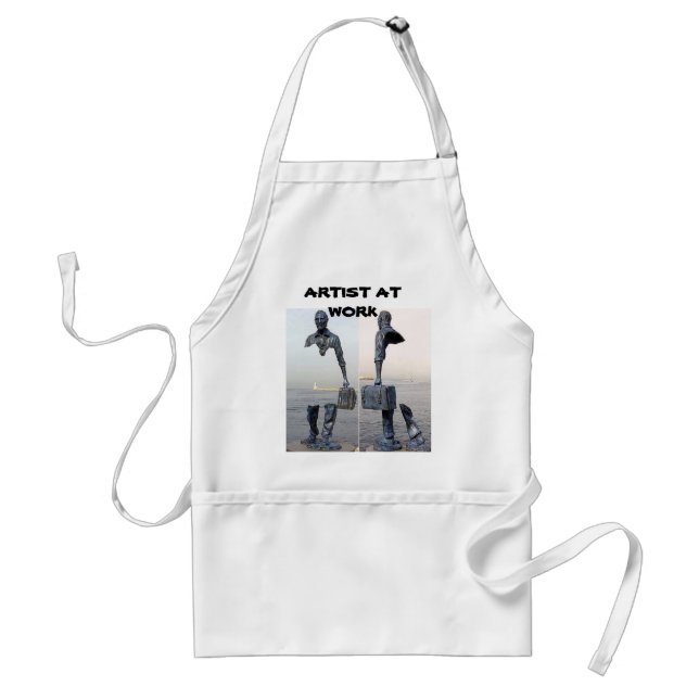Tablier ARTISTE AU TRAVAIL L'art fume Adulte Apron (Devant)