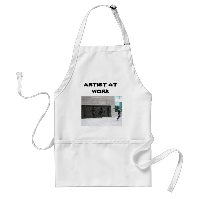 Tablier ARTISTE AU TRAVAIL L'art fume Adulte Apron (Devant)