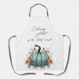 Tablier Artiste culinaire de la Turquie Roast Blue Citroui