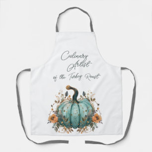 Tablier Artiste culinaire de la Turquie Roast Blue Citroui