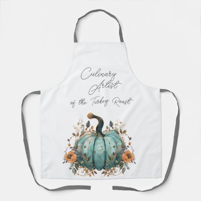Tablier Artiste culinaire de la Turquie Roast Blue Citroui (Recto)