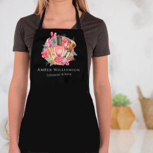 Tablier Artiste de Maquillage de Beauté Florale Rose Moder