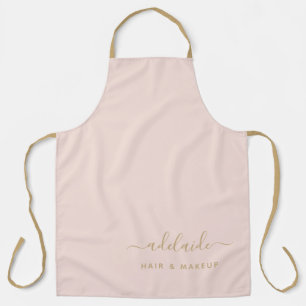 Tablier Artiste maquillage moderne Blush Pink Gold Hair St