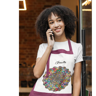 Tablier Artiste personnalisé à motifs