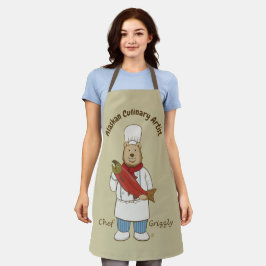 Tablier Artistes culinaires de l'Alaska Grizzly Bear Chef
