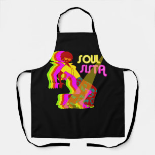 Tablier Artsy Femmes Funk Sista Costume les années 70 Vint