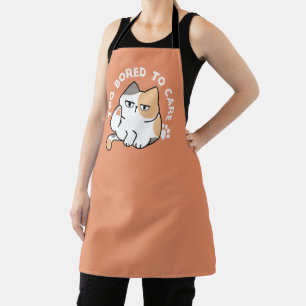 Tablier Attitude de Chat Paresseux – Trop Ennuyé pour S'en