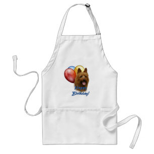 Tablier Aussie Terrier Joyeux Ballons d'anniversaire