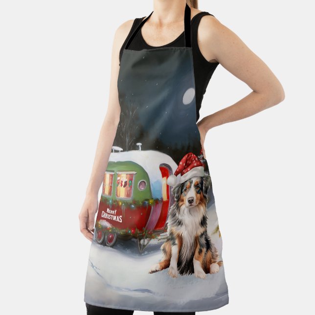 Tablier Australian Shepherd Caravan Christmas Adventure (Insitu)