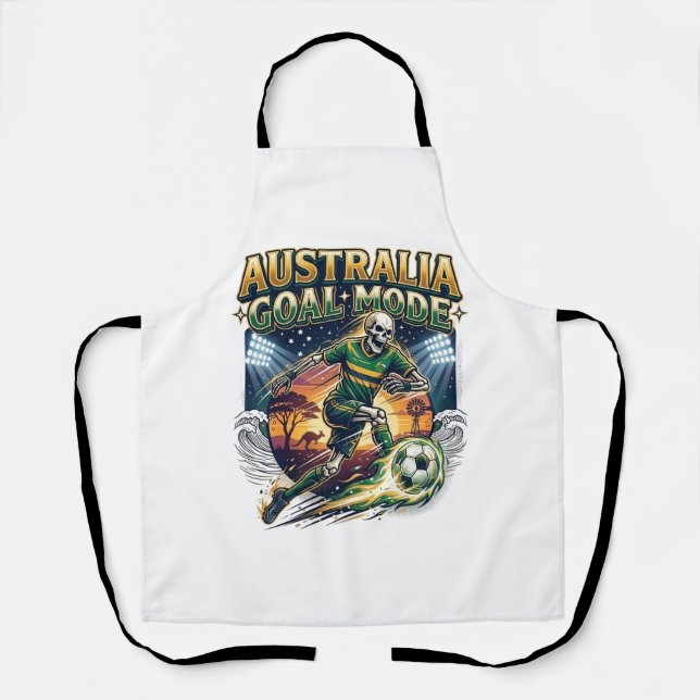 Tablier Australie Mode Objectif Squelette Batteur Nations  (Recto)
