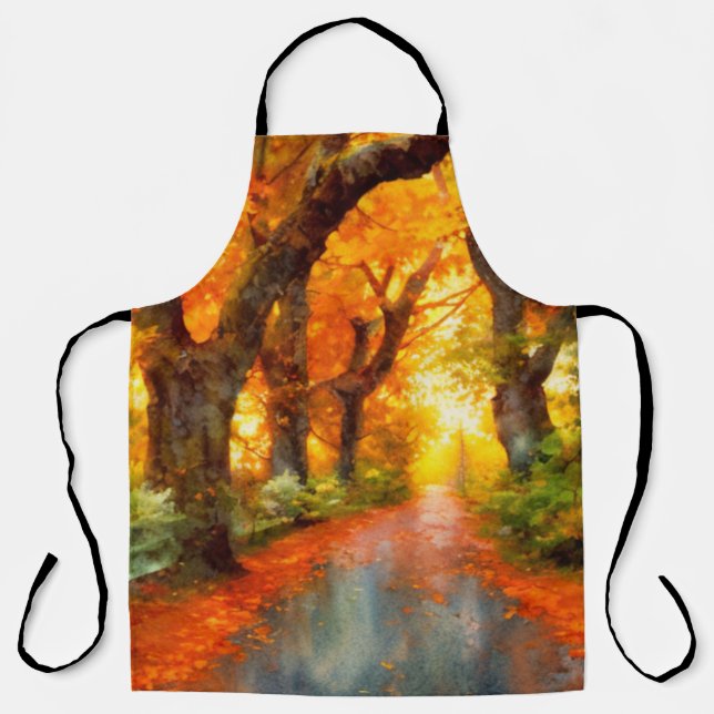 Tablier automne/automne/arbre (Recto)