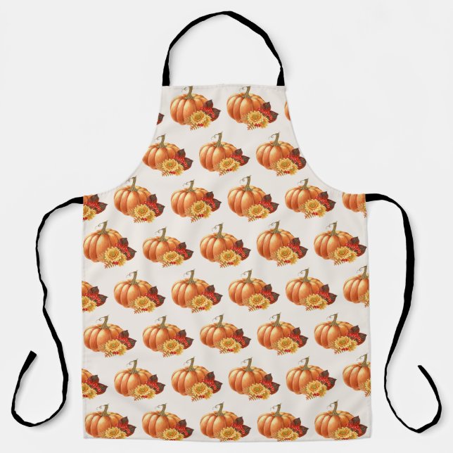 Tablier Automne Automne Citrouille Apron (Recto)