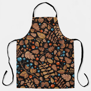 Tablier Automne Plantes d'hiver : Motif Vintage