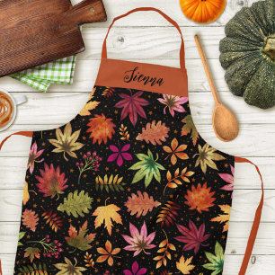 Tablier Automne Récolte Feuilles d'automne et feuillage No