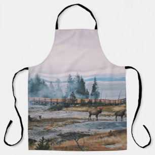 TABLIER AVANT LE COUCHER DE SOLEIL DANS LE PARC NATIONAL D