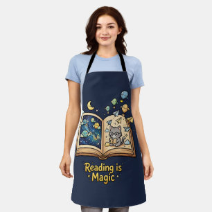 Tablier Aventure de lecture magique - Design livresque Kaw