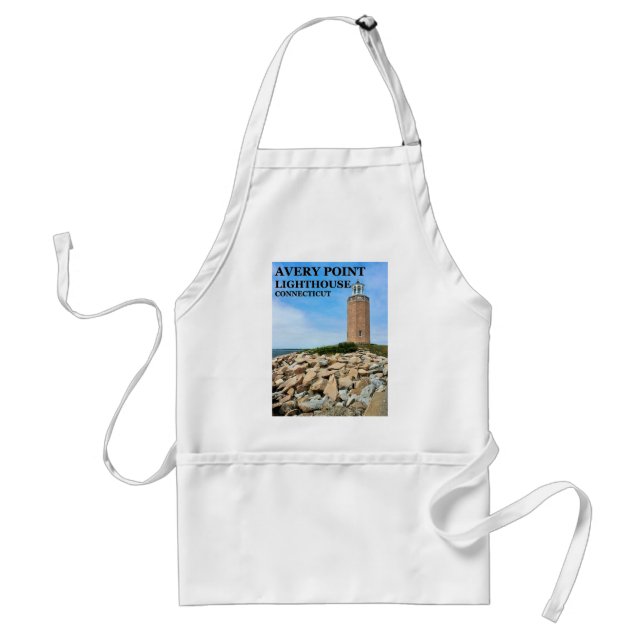 Tablier Avery Point Lighthouse, Connecticut Cuisine Apron (Devant)