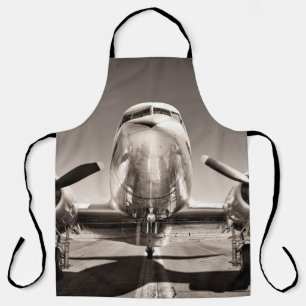 Tablier Avion vintage sur piste