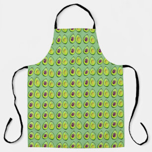 Tablier Avocado Green Vegan Foodie végétarien