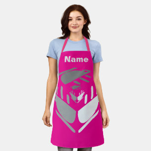 Tablier Avoir Une Coupe De Java PERSONNALISER Hot Pink