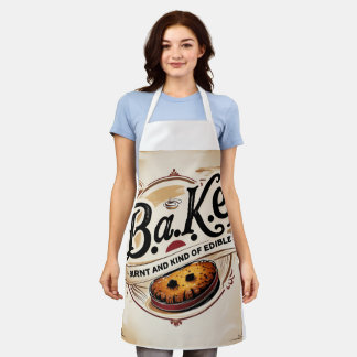 Tablier b.a.k.e apron drôle qoute