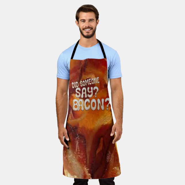 Tablier Bacon Croustillant - Cadeau Drôle pour les (Porté)