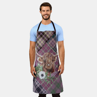 Tablier Baguettes avec vache de Highland