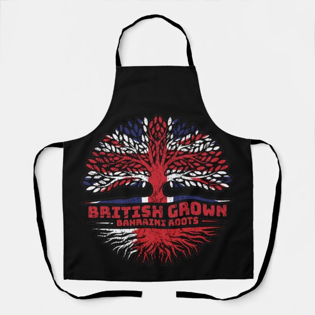 Tablier Bahrain Bahraini British UK Tree Roots Flag (Recto)