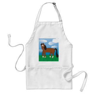 Tablier Baie de cheval de bande dessinée avec les