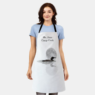 Tablier Baignades De Loon Dans L'Apron Lune