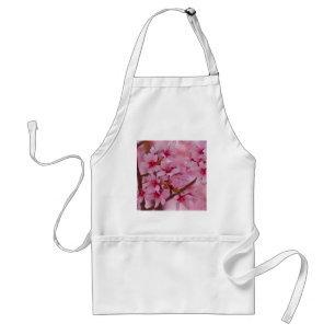 Tablier Baigné dans les fleurs de cerisier japonaises rose