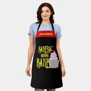 Tablier Bakers Gonna Bake - Nom personnalisé Drôle