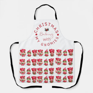 Tablier Baking de Noël amusant avec mes Gnomies