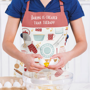 Tablier Baking Dit Moderne Cuisine Rouge