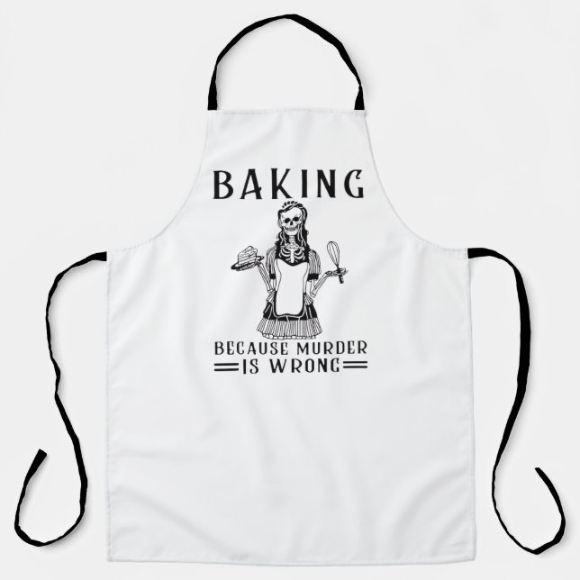 Tablier Baking parce que le meurtre est une erreur (Recto)