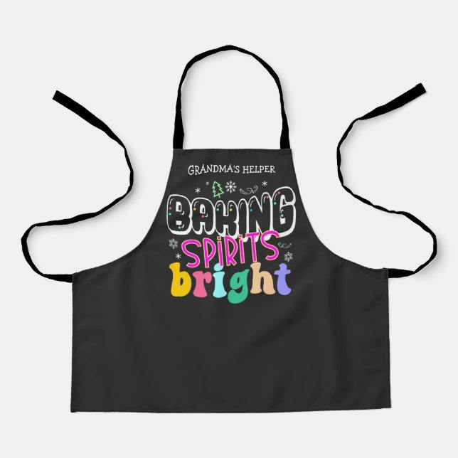 Tablier Baking Spirits Bright Retro Cuisine Vacances Enfan (Recto)
