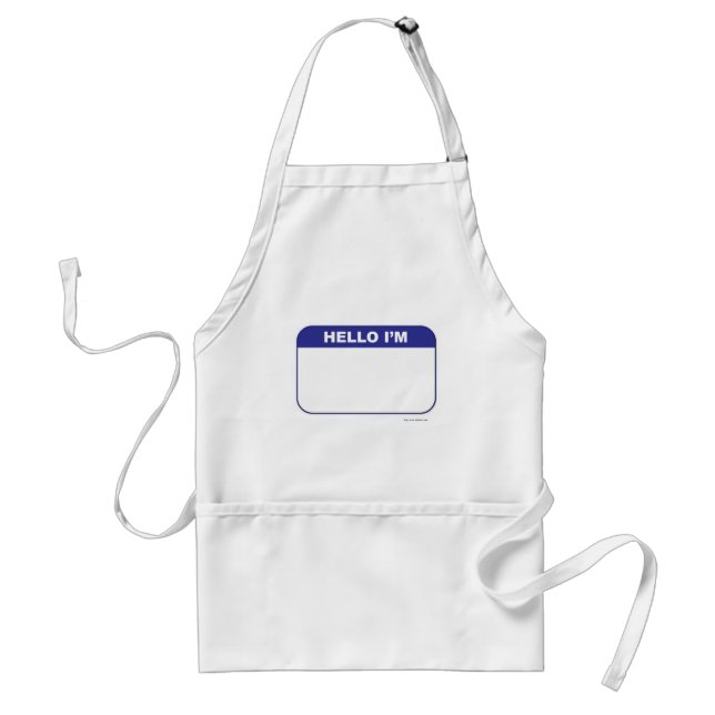 Tablier Balise de nom personnalisé promotionnel Ajouter vo (Devant)