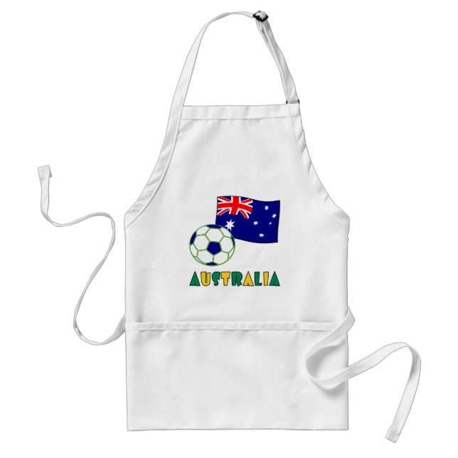 Tablier Balle de football australienne et drapeau (Devant)