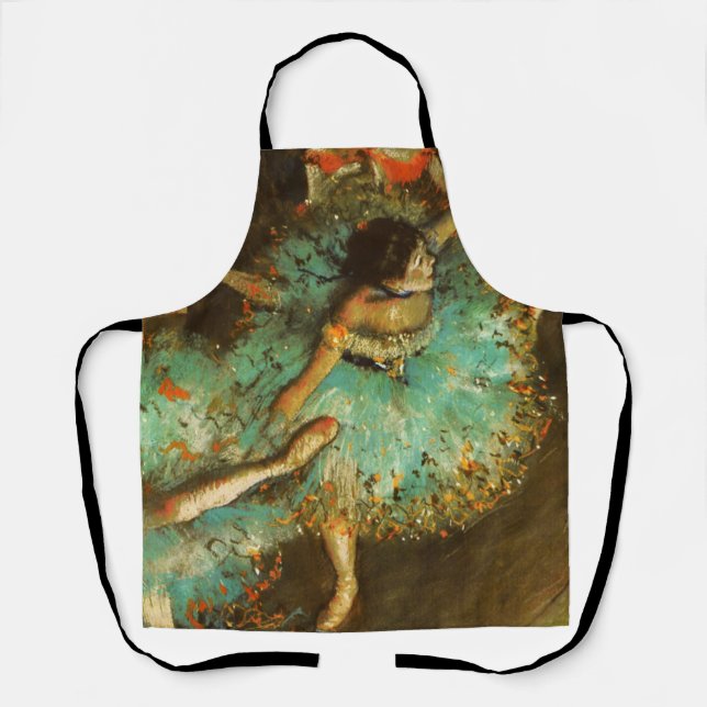 Tablier Ballerina Dance Green Dancer Edger Degas Peinture (Recto)