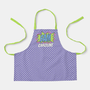 Tablier BAM À petits pois personnalisable Comic Book Pop A