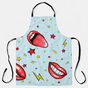 Tablier Bande dessinée motif transparente bulle de super d